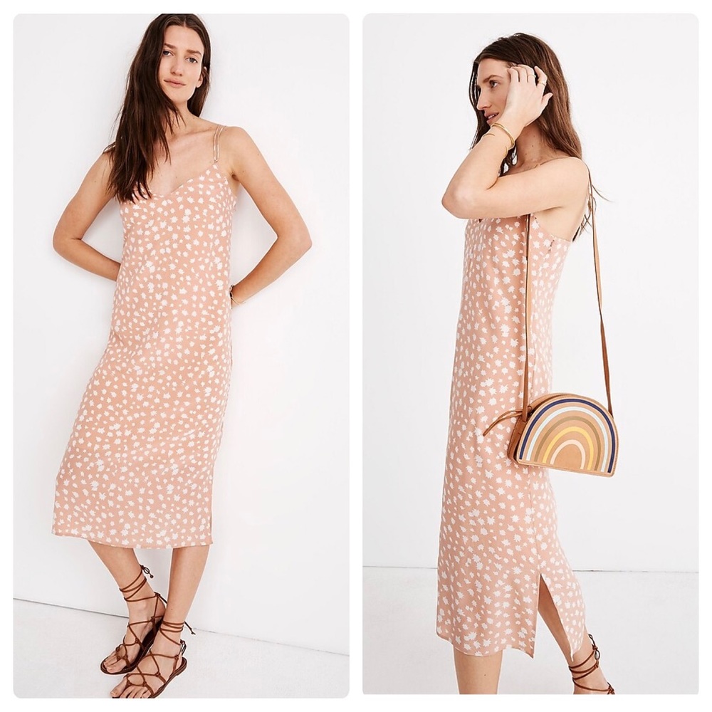 ::SOLD:: MADEWELL | Silk Cami Slip Dress in Star Shower Size 2